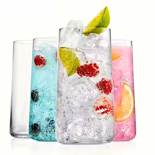 Høye drikkeglass i klart glass – 2 pk