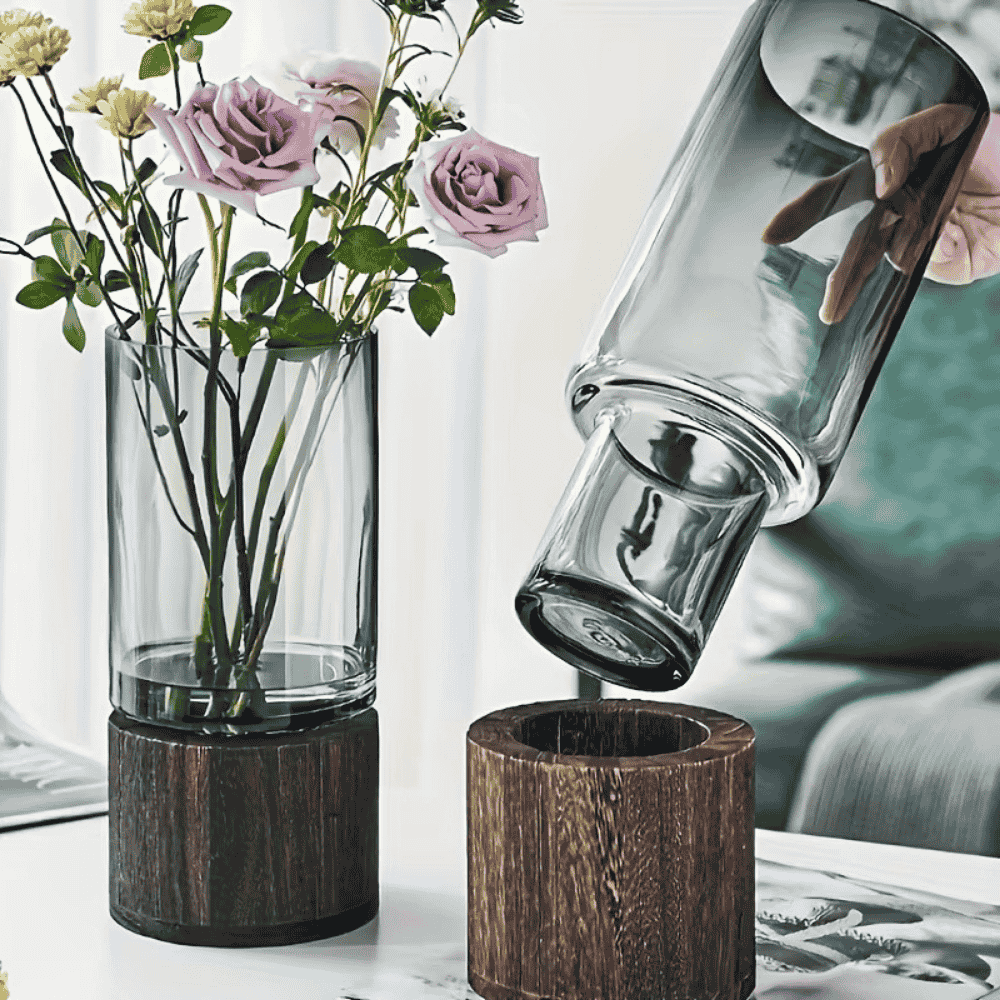 NATURAL Vase i Klart Glass