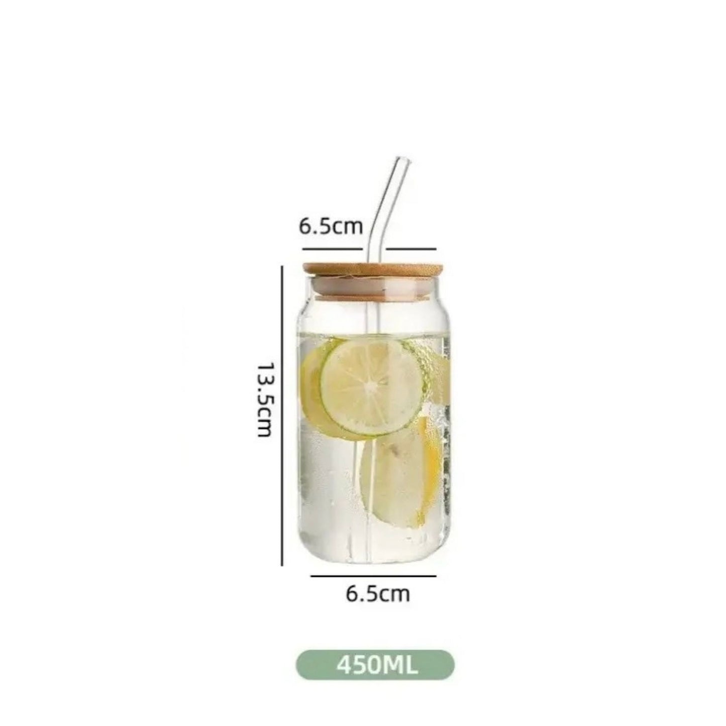 Stilrent glass til iskaffe, iste og smoothie – 450ml