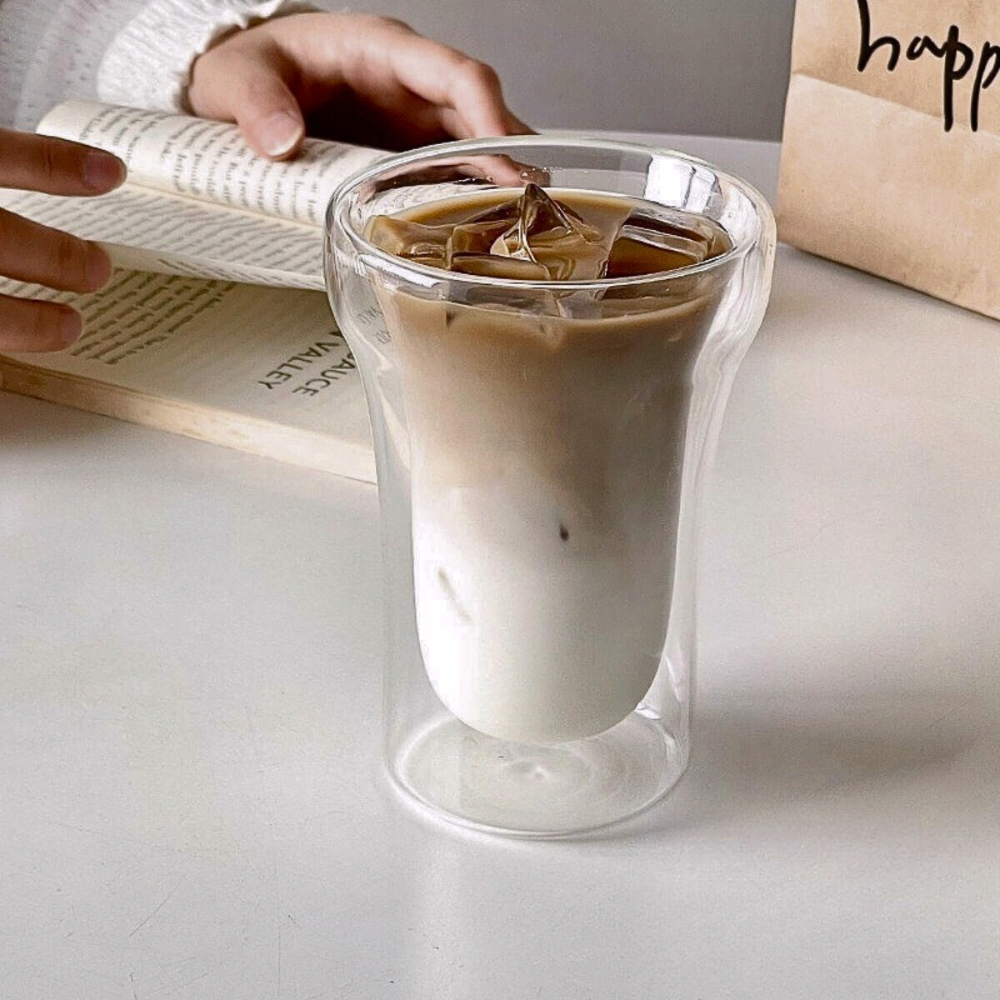 250ml dobbeltvegget glass – varme- og kuldebestandig
