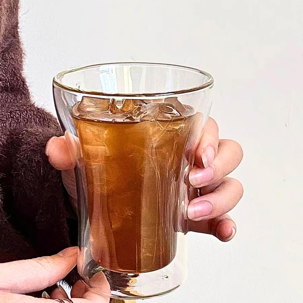 250ml dobbeltvegget glass – varme- og kuldebestandig