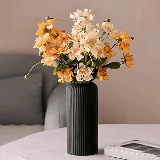 STRIPE Vase i Keramikkstil