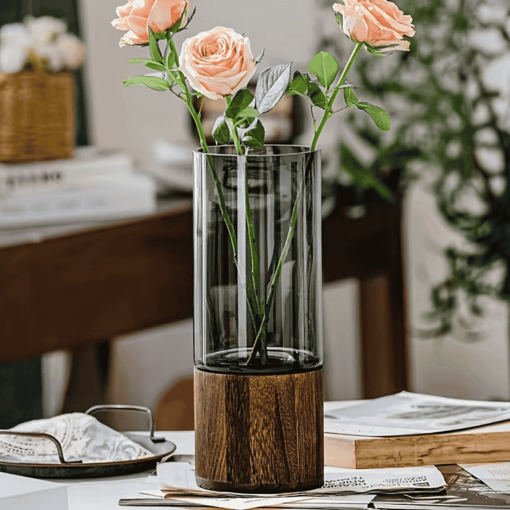 NATURAL Vase i Klart Glass