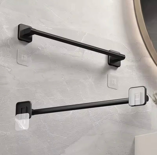 Veggmontert Håndklestang 50 cm – Ingen Boring | Graphite Gray, Swan White, Phantom Night Black