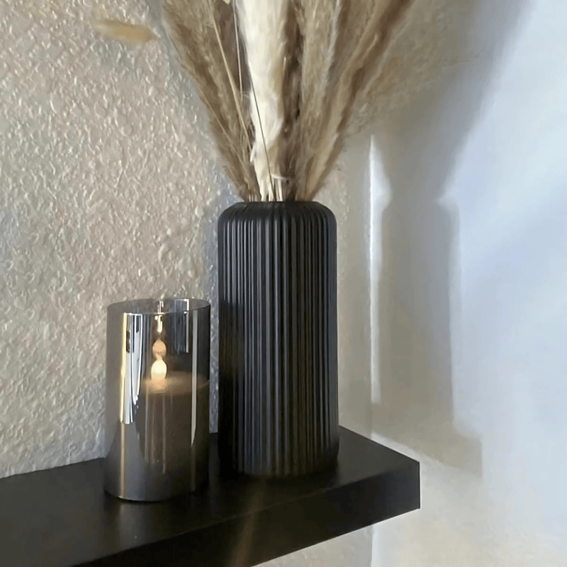 STRIPE Vase i Keramikkstil