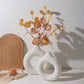 Skulpturell NORDIC Vase - Hvit Biomorf Design, Knusesikker & Trendy